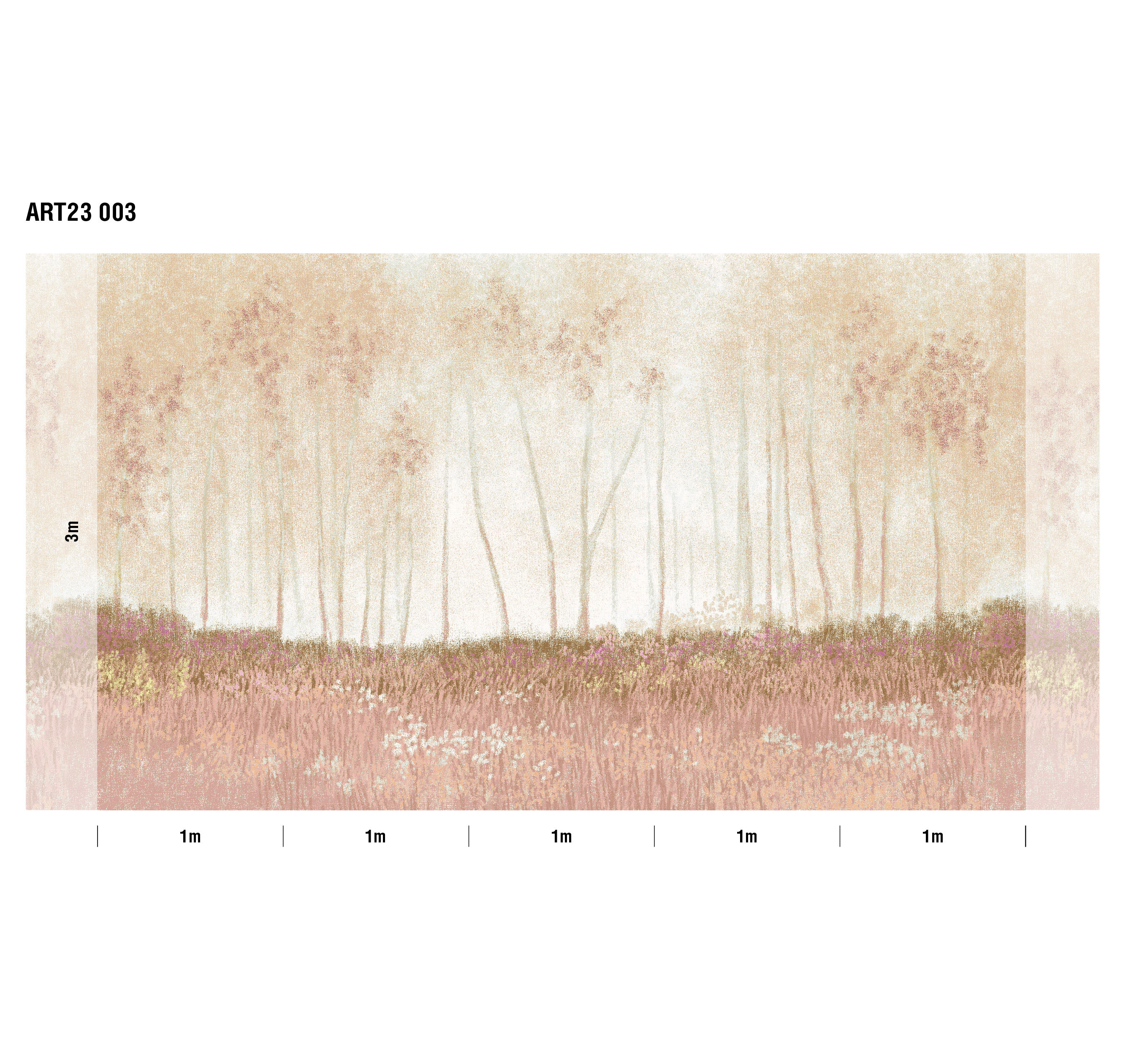 Панно Loymina Пейзаж 2 Цветочная поляна ART23 003 3×5